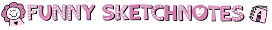 LOGO FUNNY SKETCHNOTES PINK