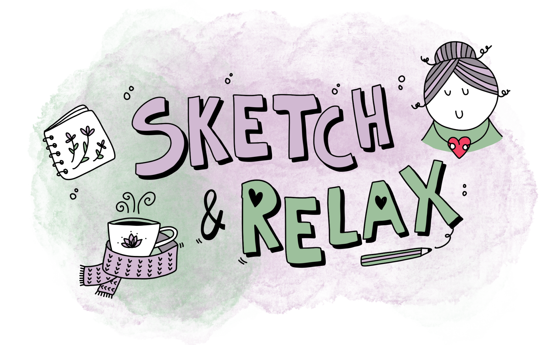 Logo-sketch-and-relax Adventszauber - Mit Sketchnotes entspannt durch die Adventszeit
