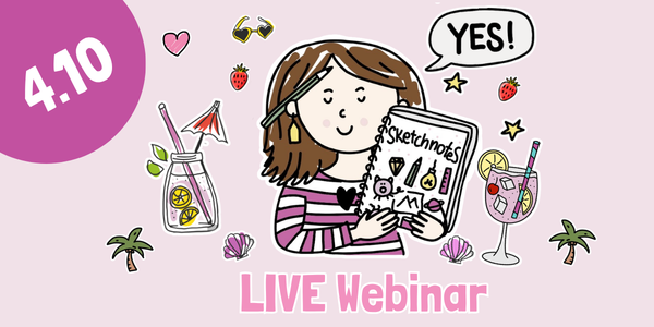 Sketchcamp Digital 2023 gratis webinar digital zeichnen sketchnotes jetzt anmelden simone abelmann
