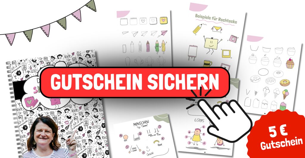 5 % Gutschein sichern - Workbook Sketchnotes