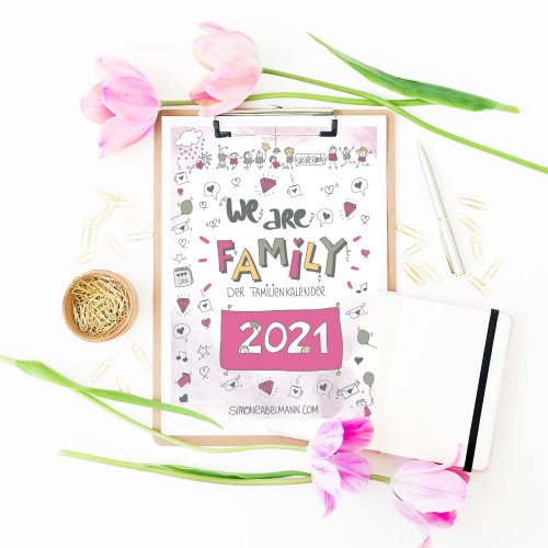 Familienkalender 2021 We are Family