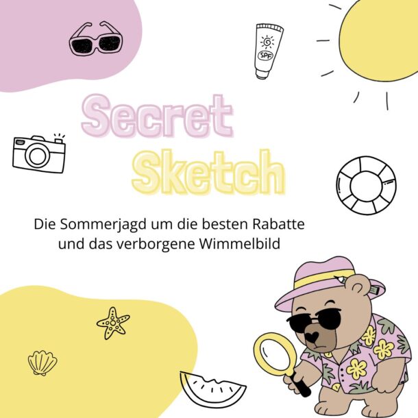 Secret Scetch - Die Sommerjagt um die besten Rabatte und das verborgene Wimmelbild