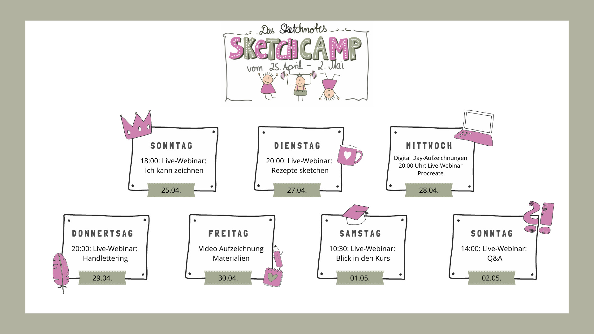 Timetable Sketchcamp